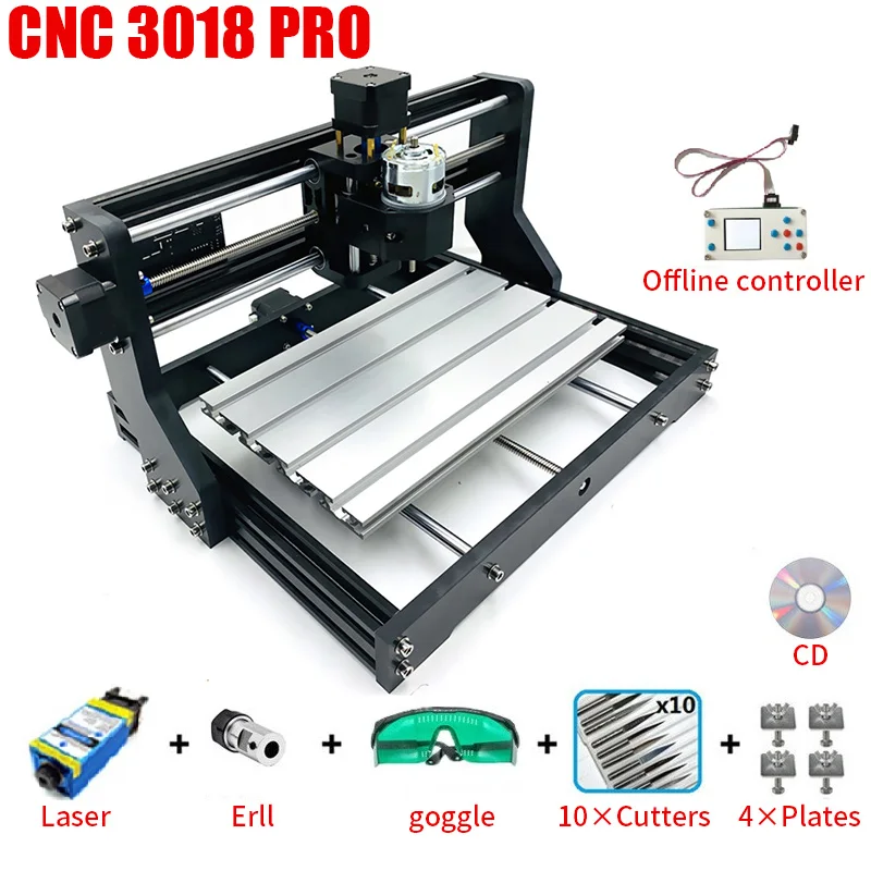 Мини-гравер CNC3018 с ЧПУ 3018 Pro лазерный гравер деревообрабатывающий фрезерный