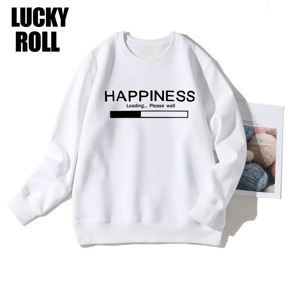 

2020 Fashion Sweatshirts Autumn Winter Women Happy Progress Bar Design Print Riverdale Clothes Casual Crewneck Pullover Hoodie