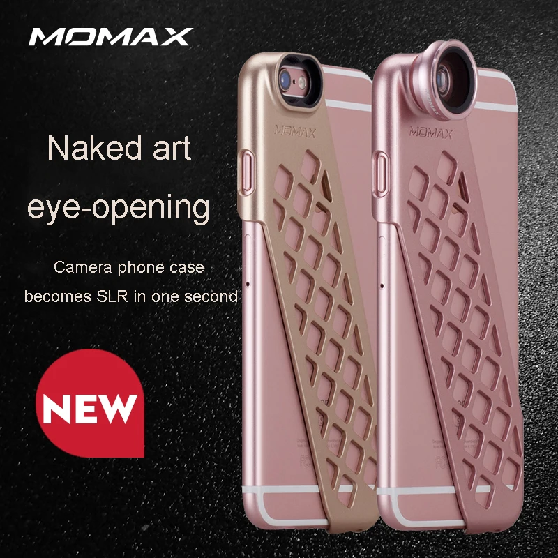 

MOMAX mobile phone case lens two in one Wide-angle macro lens lens for phone ios Phone6s 6 plus phone case Cell phone lens