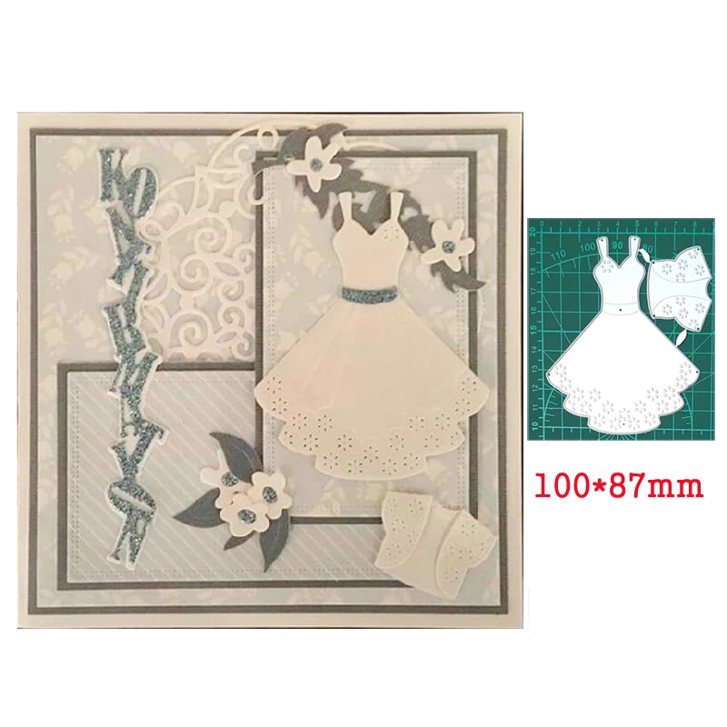 Cutting Dies Stencil Scrapbooking Metal Card Paper Embossing Crafts DIY Dress 