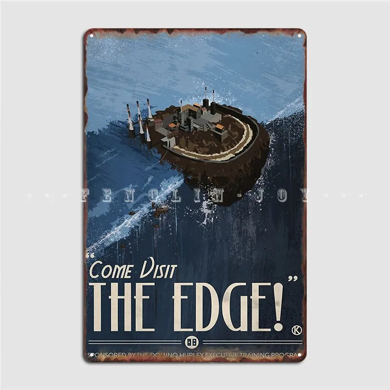 Grim Fandango Travel S The Edge Poster Targa In Metallo Wall Cave Pub Garage Progettazione Targhe Tin Sign Poster