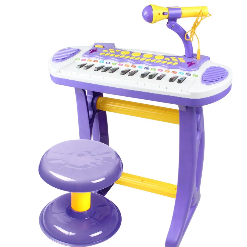 

Polaroid 3132c Multi-functional Educational Electronic Keyboard with Microphone Children Early Childhood Music Piano GIRL'S Toy