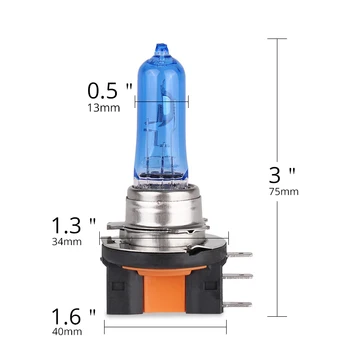 

Lamp Headlight Car Light Bulb White Helium Replacement 55W 4300K Parts Auto
