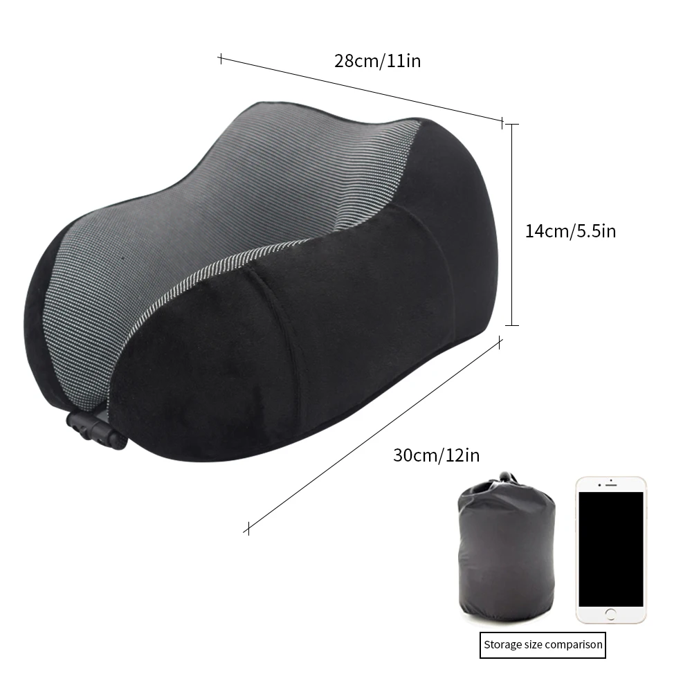 U-образные подушки для шеи из пены памяти, мягкая подушка с эффектом памяти, Шейное здоровье, постельные принадлежности, Прямая, подушка для путешествий - Цвет: C3 30x28x14cm