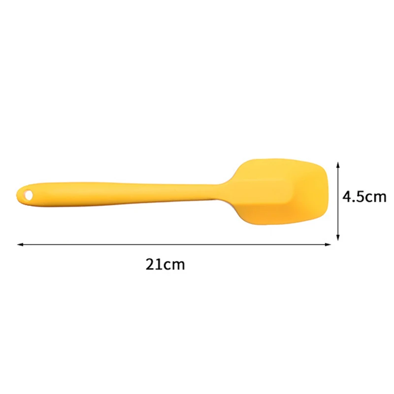Kitchen Silicone Cream Butter Cake Spatula Mixing Batter Pastry Scraper Brush Butter Mixer Cake Brushes Baking Tool Kitchenware