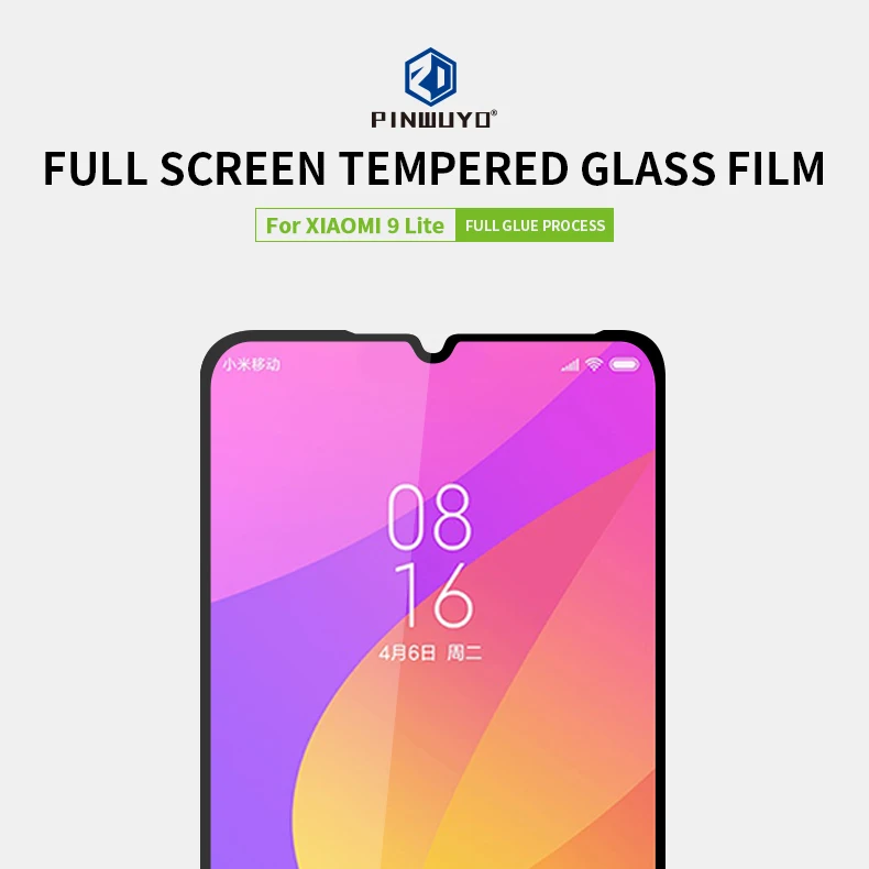 Для Xiaomi mi 9 lite PINWUYO стекло для Xiaomi mi 9 lite Защитная пленка для экрана для Xiao mi M9 mi 9 Lite