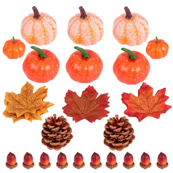 

50pcs Froth Imitation Pumpkin Suit Halloween Pumpkin Decorations