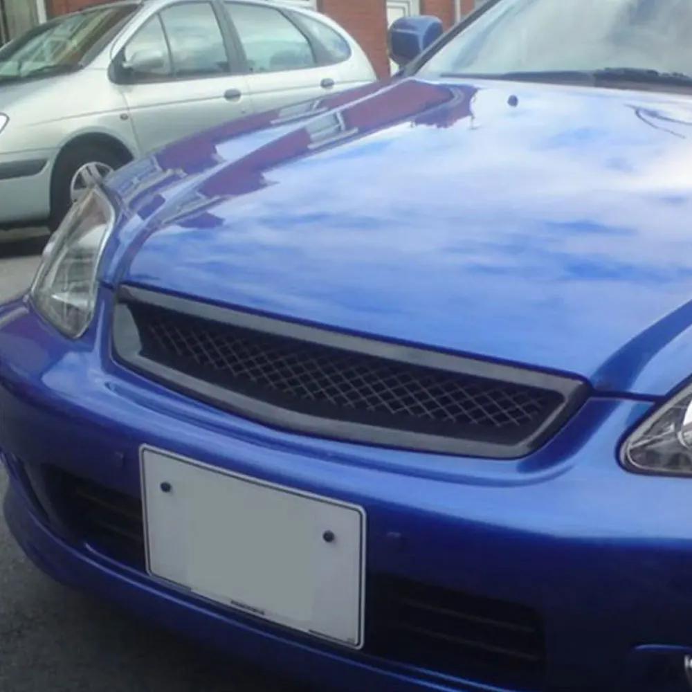 Автомобильный передний бампер, решетка, матовый черный для 1999-2000 Honda Civic JDM, тип R, Центральная решетка, Стайлинг автомобильной решетки, авто аксессуары