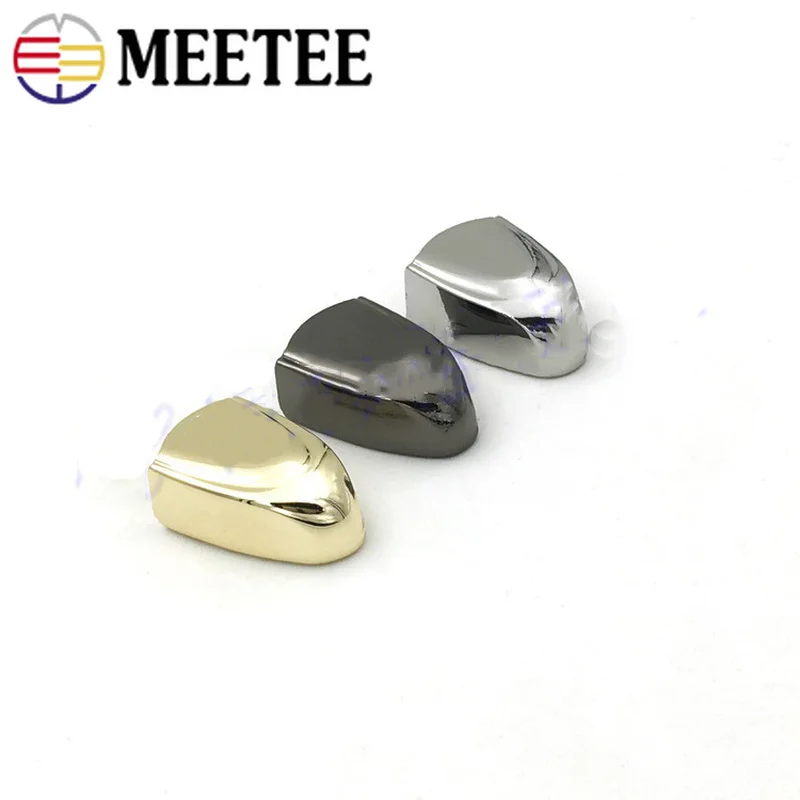 Meetee 10 шт. 18 мм* 12 мм металлическая молния хвост клип BuckleDIY аппаратные средства багажа крюк блокировки вакуумные пакеты для одежды молния Швейные аксессуары
