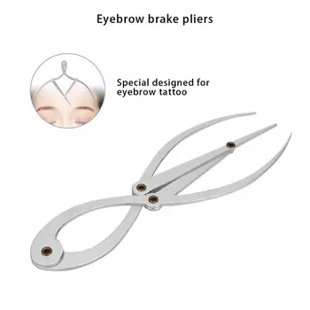 

Stainless Steel Scale Eyebrow Positioning Ruler Eyebrow Tattoo Three Points Positioning Balance Ruler For Microblading