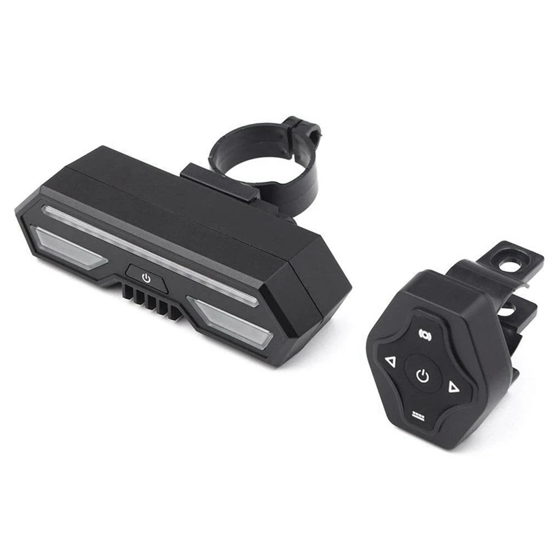 Bike Tail Light with Turn Signals,Wireless Remote Control Bicycle Tail Light,Safety Brake Lights and Warning Light,2200mAh USB R