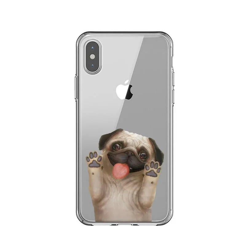 French bulldog Poodle Border Collie Super Cute Corgi silicone Cover Cases for iphones 11 Pro Max Xs 6 6S 7 8 plus X XR XS MAX