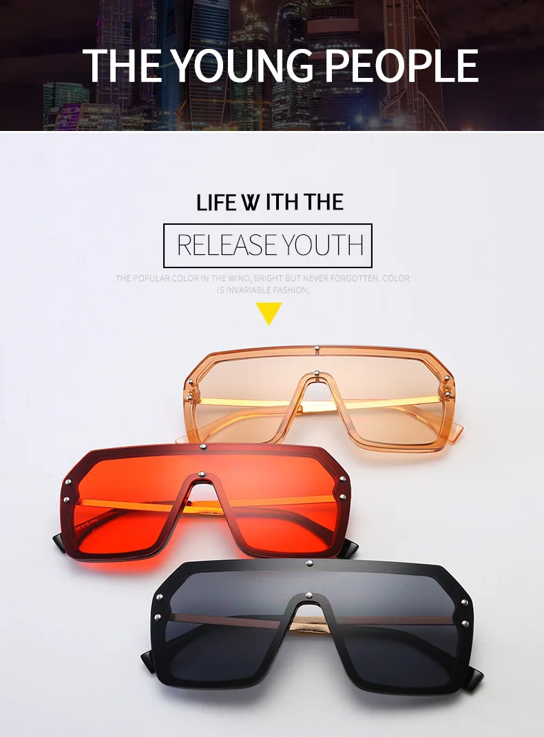 New F Letter Sunglasses Women Vintage Oversized Gradient Sun Glasses Shades Female Luxury Designer UV400 Sunglass