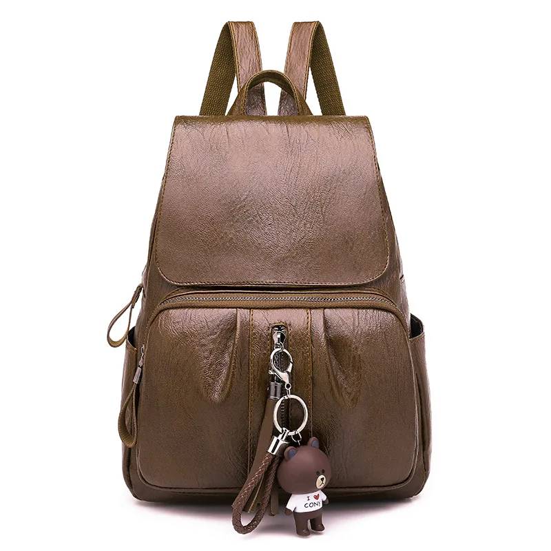 Стиль, европейский и американский модный женский рюкзак, повседневная женская сумка с кисточками, многофункциональная школьная сумка