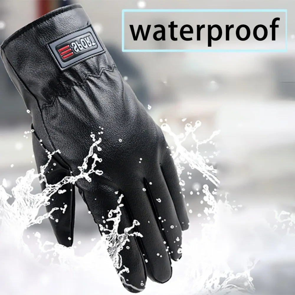 Snow gloves autumn winter thick waterproof non-slip riding driving bike ski gloves heated gloves guantes de nieve para mujer 30S23 (4)