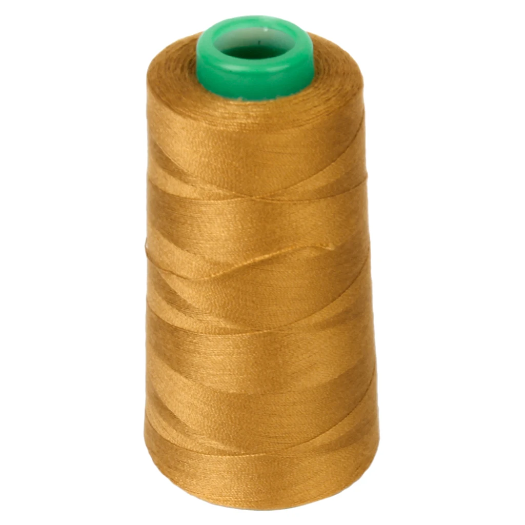 Сверхмощный полиэстер швейная нить для джинсовой ткани, 3000 ярдов/катушка - Цвет: Цвет: желтый