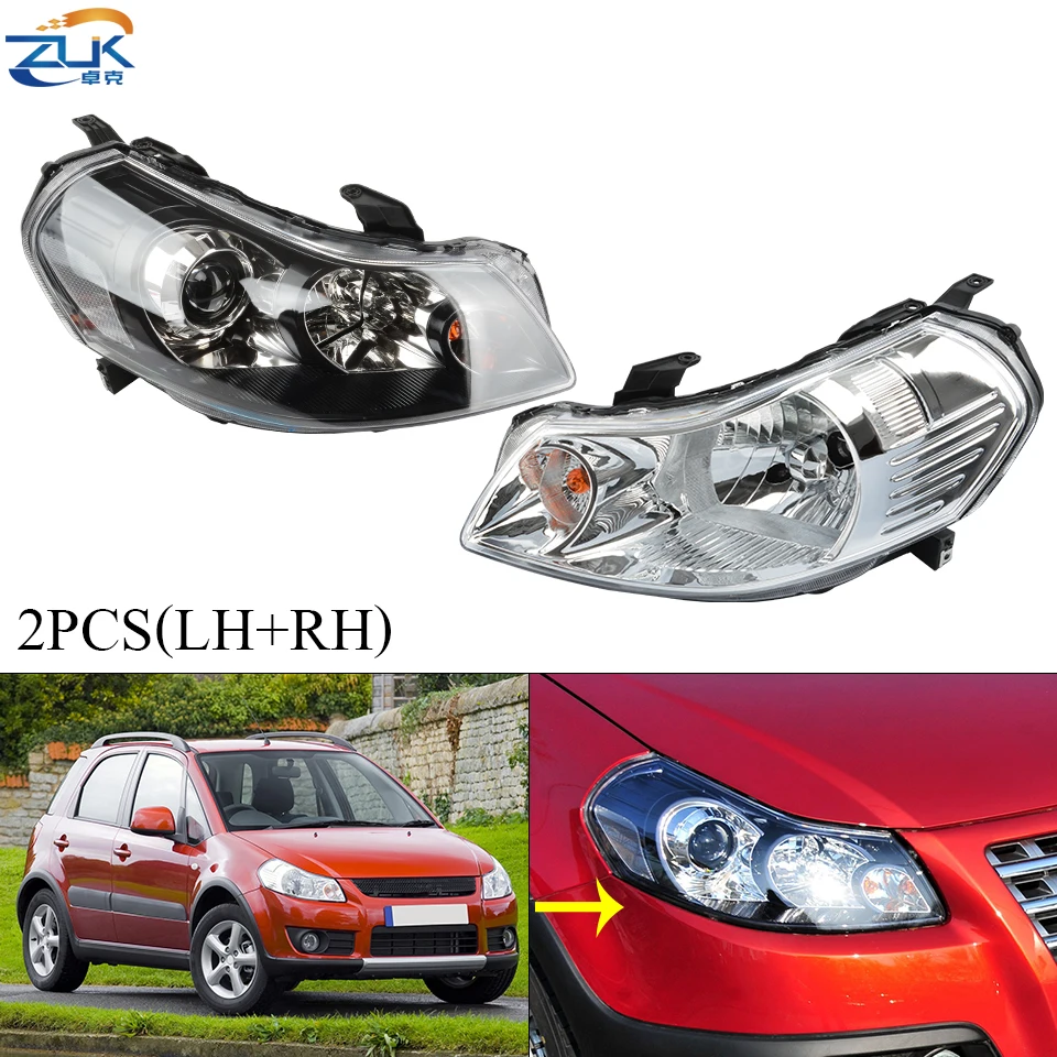ZUK Left Right Front Bumper Headlight Headlamp For Suzuki SX4 2006 2016