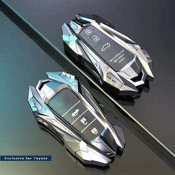 Custodia per chiave auto in lega di zinco per Toyota CHR C-HR Prado Camry Avalon Prius Corolla RAV4 Avalon Car Styling portachiavi 2 Custodia per chiave auto in lega di zinco per Toyota CHR C-HR Prado Camry Avalon Prius Corolla RAV4 Avalon Car Styling portachiavi - Custodia per chiave auto in lega di zinco per Toyota CHR C HR Prado Camry