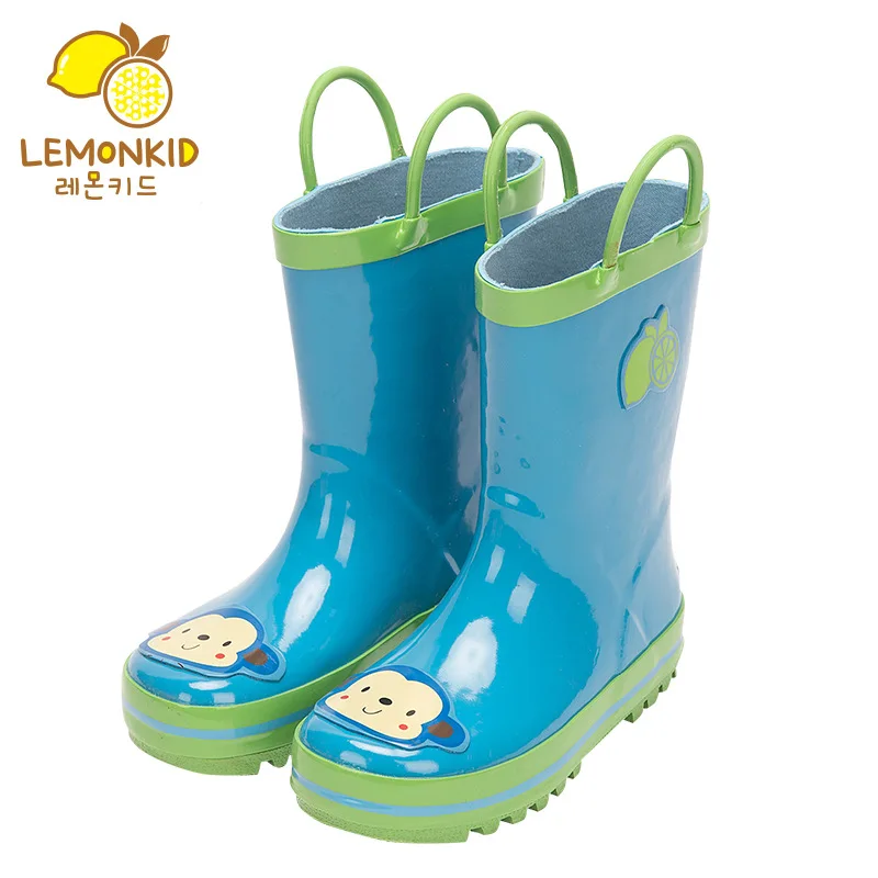 

Lemonkid Upgraded CHILDREN'S Rain Boots Rubber Anti-slip Waterproof Environmentally Friendly Young STUDENT'S Children CHILDREN'S