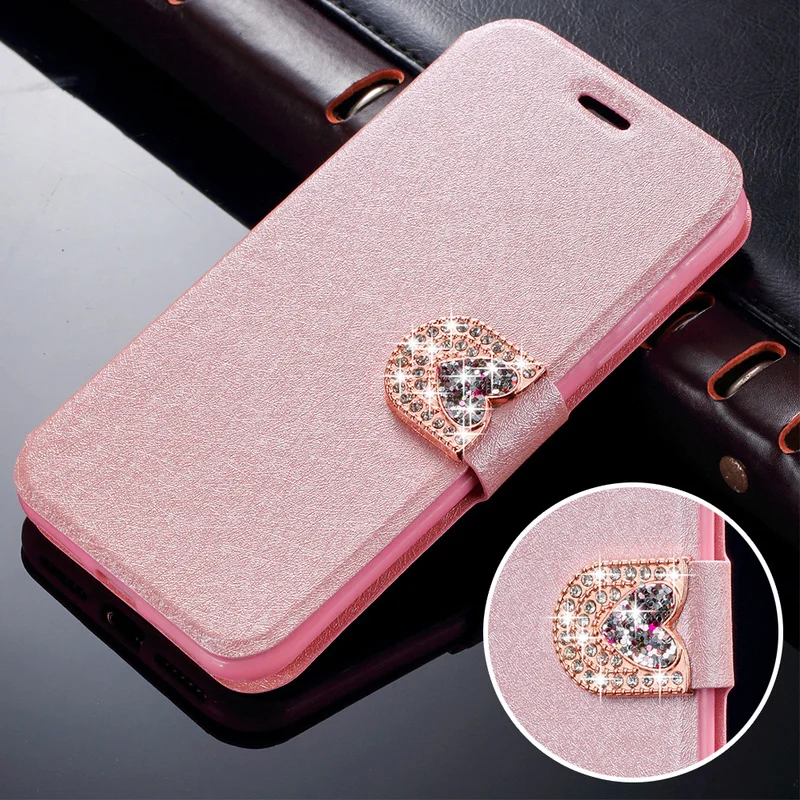 LLZ.COQUE Folio кожаный чехол с сердечком для Iphone Xr Магнитный кошелек XS MAX 7 8 PLUS X 5 5S SE 6 6S