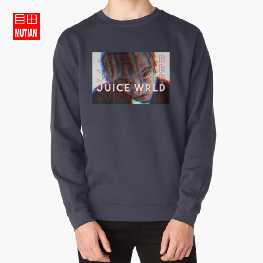 Цветные толстовки с капюшоном J Wrld juice wrld juicewrld trap rap rainbow glitch glitched juice world