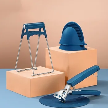 

Kitchen Anti-scalding Tool Set Stainless Steel Taishan Clip Tray Anti-scalding Clip Anti-scalding Gloves Kitchen Household