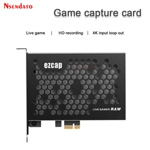 Ezcap 324 플레이트 HDMI 비디오 게임 보드 캡처 카드 스위치 루프 4k 60fps PCIE HDMI 비디오 캡처 TV 튜너 녹음 노트북 PC 용