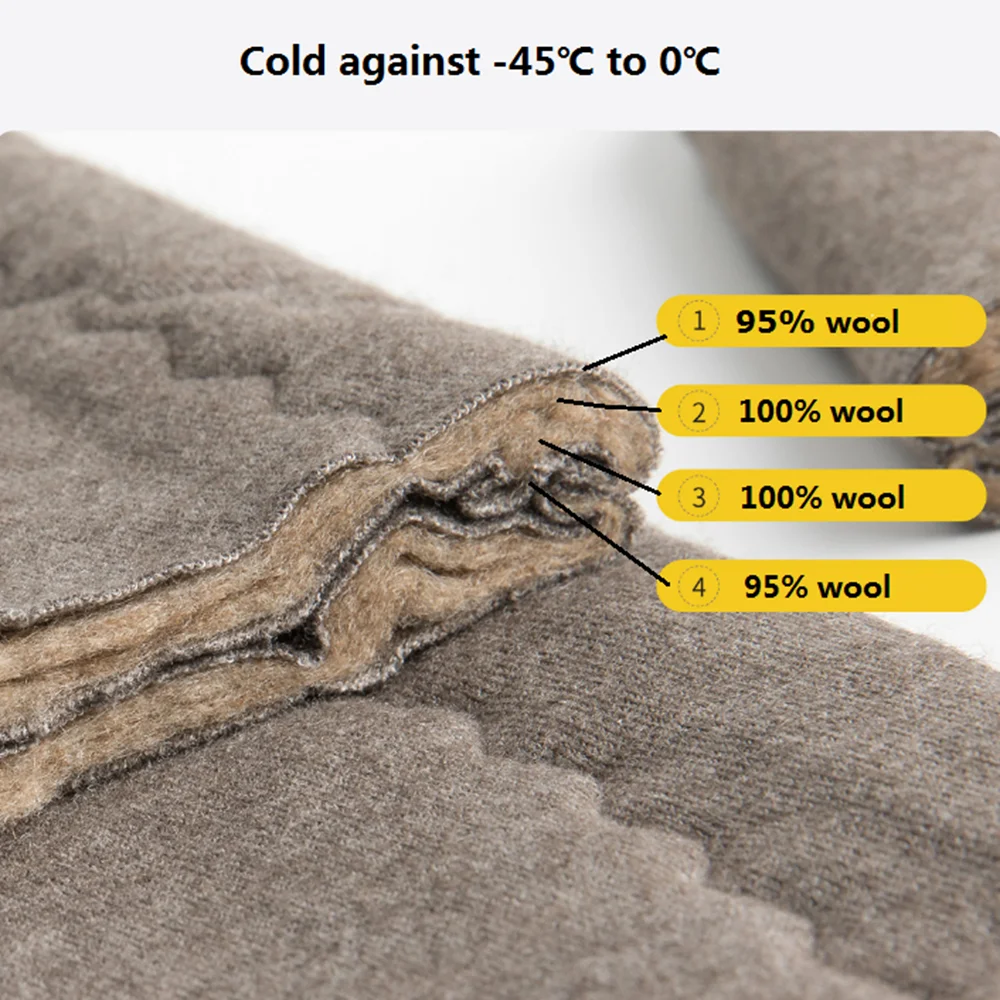 Thick Warm Merino Wool Leggings Man Winter Thermo Thermal Men Underwear Thermos Women Clothing Man Long Johns Clothes for thermal underwear sets