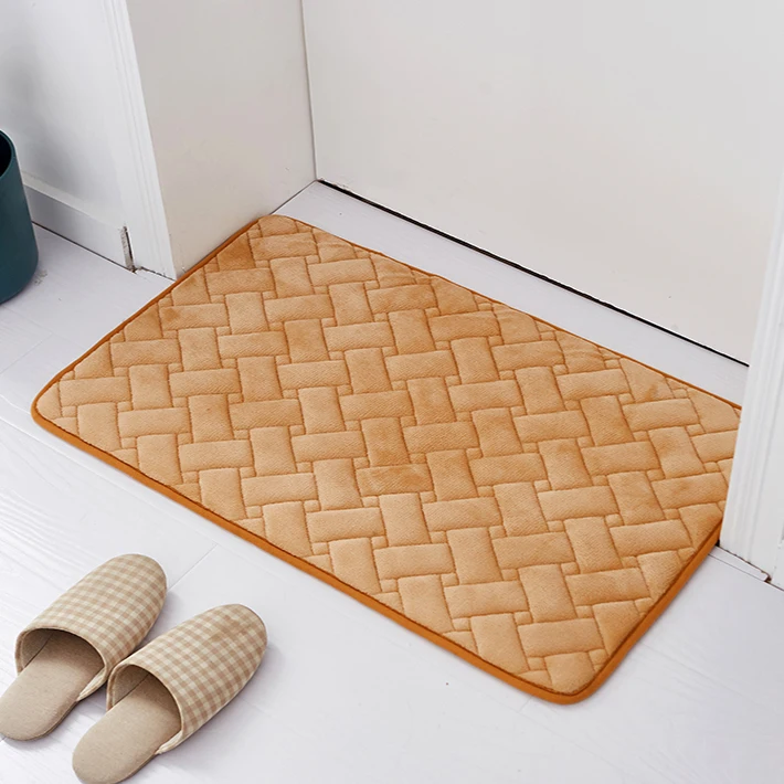 

Simple Modern Geometric Pattern Bath Mat Door Mat Soft Comfortable Floor Mat Absorbent Non-slip Bathroom Rug