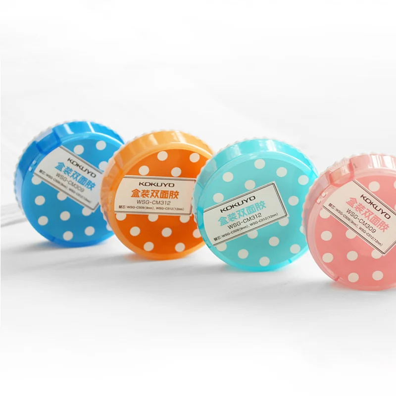Kawaii Dot Pattern AdhesiveTape Милая слеза Двусторонняя лента для детей школы Скрапбукинг