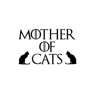 

Dawasaru Mother of Cats Car Sticker Personalized Sunscreen Decal Laptop Motorcycles Auto Accessories Decoration PVC,13cm*8cm