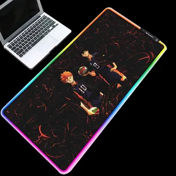 

Mairuige RGB Computer Game Mouse Pad Large LED Cold Light USB Link Japanese Cartoon Basketball Thick Quality Keyboard Pad