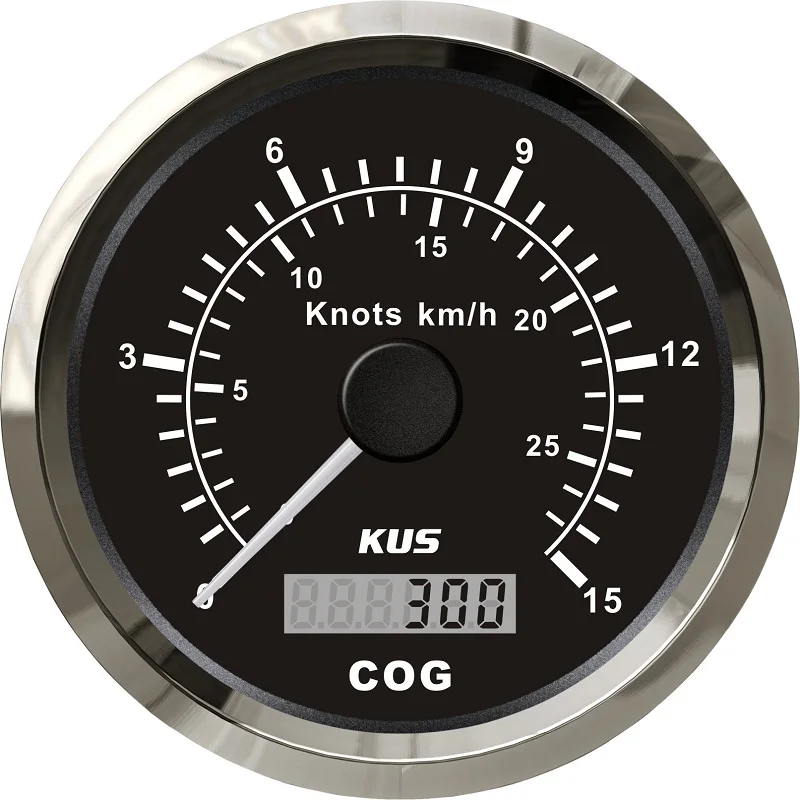 New KUS Boat Truck Auto Trailer Car Yacht Vessel 85MM GPS COG 15knots km/h 12V/24V Speedo Speedometer