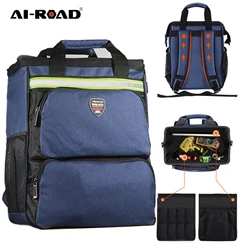 Sac à dos en toile épais spécial électricien, sac à outils à bandoulière multifonctionnel, Installation d'entretien, sac à outils en toile 