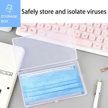 

Portable Face Masks Organizer Container Cleaning Box Drop Resistance Storing Jewelry Filter Cotton Storage Box Mask Case