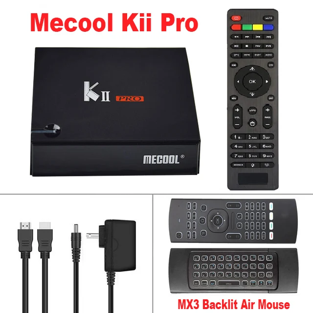 KII Pro-MX3 AirMouse 2 Гб 16 Гб ПЗУ Android 7,1 ТВ приставка KII Pro декодер DVB-S2 DVB-T2 S905d Четырехъядерный 4K HD медиаплеер DVB T2 S2 двойной Wifi телеприставка - Цвет: KII Pro-MX3 AirMouse