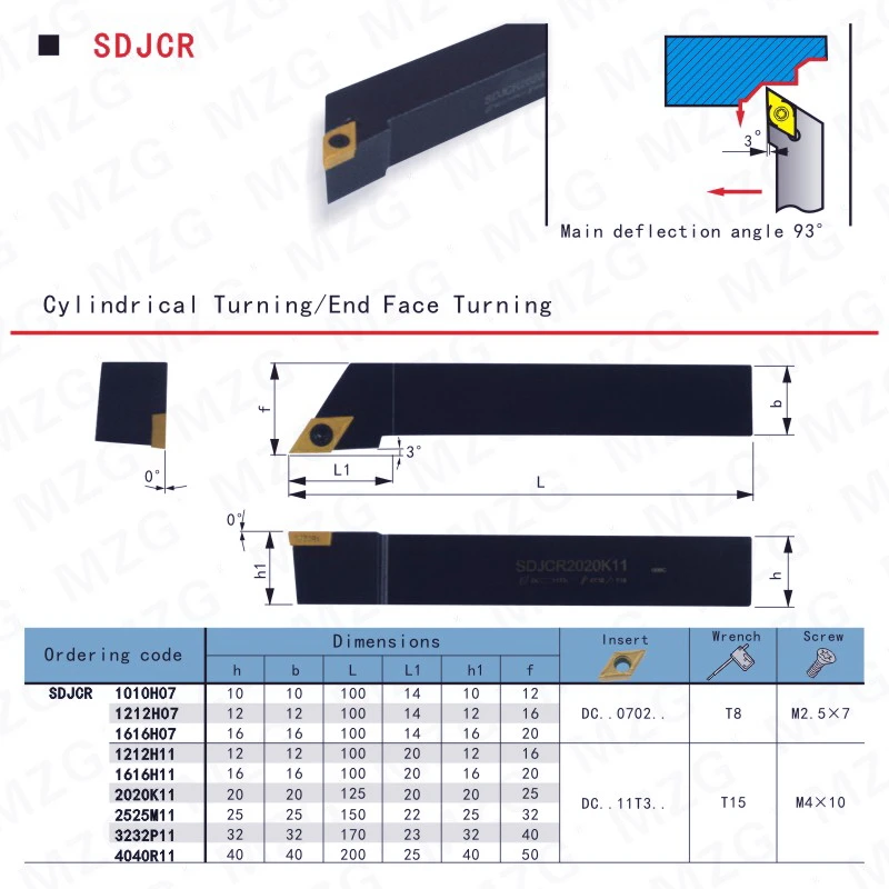 Mocask SDJCR2020K11 держатели инструментов Токарный станок с ЧПУ Арбор SDJCR обрабатывающий Резак карбида вольфрама вставка внешний токарный инструмент Держатели