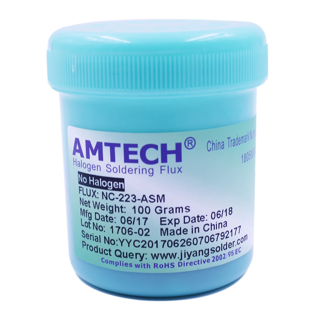 Паяльная паста AMTECH 100% оригинальная пайка SMT / SMD с Флюсом для переделки печатных