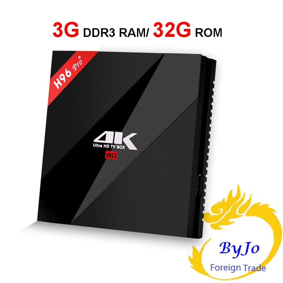 3G RAM 32G FLASH H96 Pro+ 3g 32G 2,4G 5GHz Wifi 4K box Amlogic S912 Top set box Smart tv box android 7,1 Android tv box H96 plus Vs X96 - Цвет: 3G RAM 32G FLASH