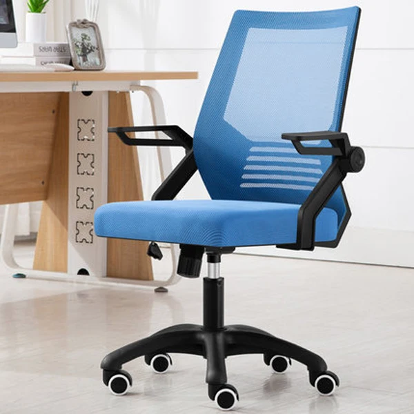 Компьютерный стул E-спортивный офисный стул для дома и отдыха, удобный стул для студентов, письменный стул с подъемником - Цвет: Небесно-голубой