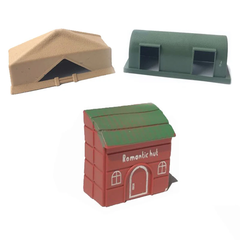 

Static model military model military command barracks single-sided small house jujube red room accessories toys gxwj