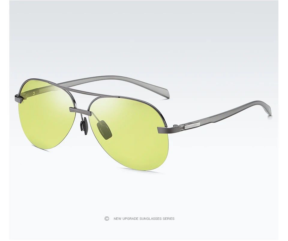 Солнцезащитные очки авиаторы Мужские поляризационные Брендовые очки ночного видения для вождения женские фотохромные Солнцезащитные очки Мужские UV400 Oculos De Sol