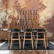 Пользовательские 3D Настенные обои ретро ностальгические металлические железные промышленные ветровой вал KTV настенные декоративные картины