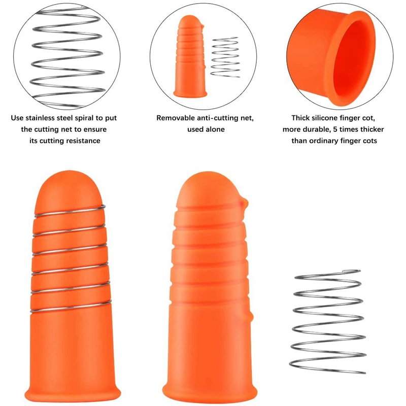 24 шт. силиконовый набор ножей для большого пальца регулируемые режущие