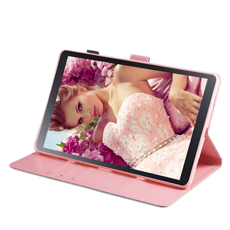 Wekays для samsung Tab A2 10,5 T590 мультяшный блестящий кожаный чехол для samsung Galaxy Tab A 10," T590 T595 чехол