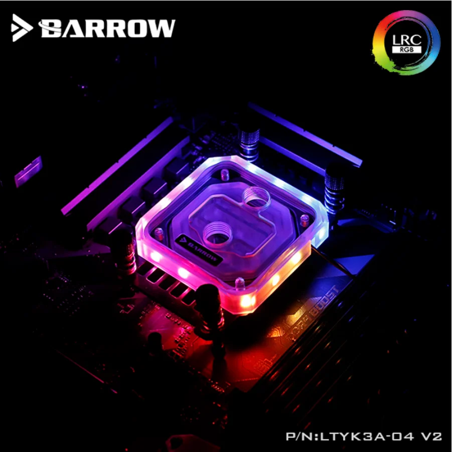  Barrow LTYK3A-04-V2 Für RyzenAMD/AM4/AM3 CPU Wasser Blöcke LRC RGB v2 Acryl Wasser Kühlung Block cp