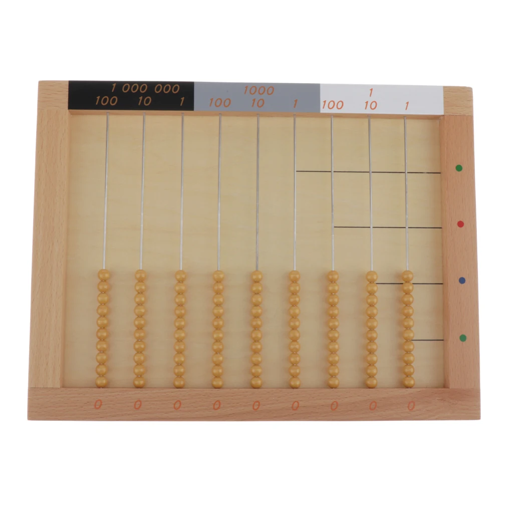 

Montessori Wooden Beads Abacus Toy Computing Frame Abacus Counting for Kids