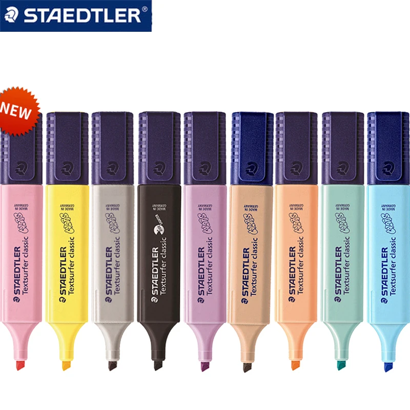 

2pcs STAEDTLER highlighter 364 C Children's Macaron color student office highlights color text highlight marker