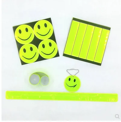 

Traffic Safety Reflective Gift Box Student Bag Reflective Sticker Bicycle Highlight Waterproof Warning Wristband Pendant
