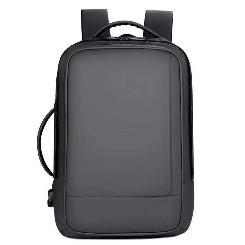 

Solid Color Waterproof Computer Backpack Three Layers Will Capacity Outdoors Shoulder Bags